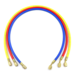CT-372-RYB Charging Hose | 72" (180 cm) | R-Y-B Set | 500 PSI | HVAC Refrigerant Hose