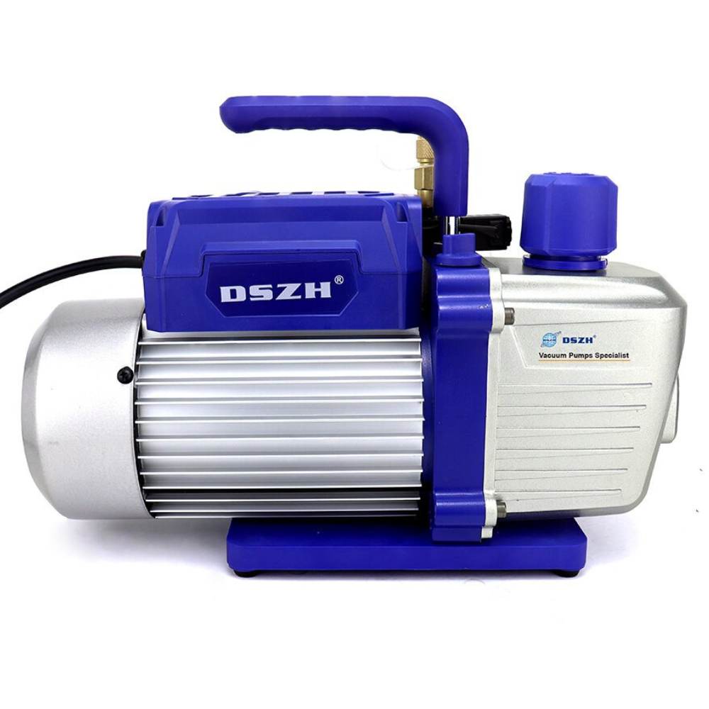 WK-1100SV Vacuum Pump | 10 CFM | Single Stage | With Solenoid Valve & Gauge - Image 2