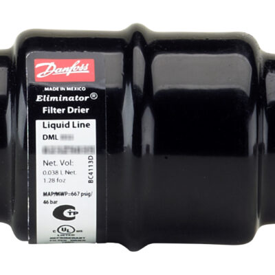 Hermetic filter drier, DML, 03 cu.in., Steel
