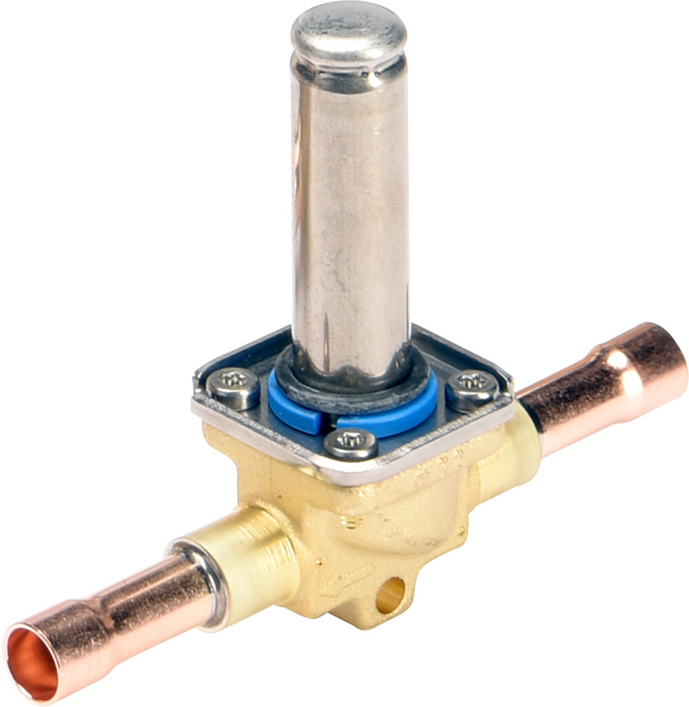 Solenoid valve, EVR 6, Solder, ODF, 3/8 in, Function: NO
