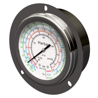 HARBAX Oil Pressure Gauge HOPG-63mm 1/4″ SAE 250 PSI (L) Back Connection