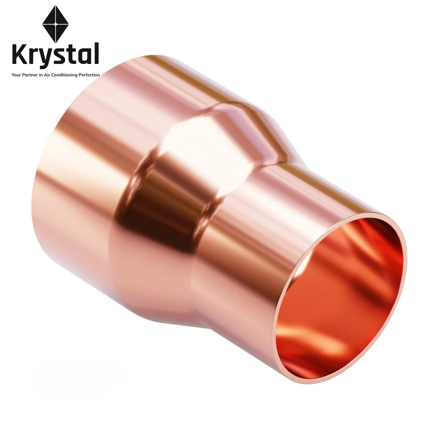 Copper Reducer | HVAC/R Refrigeration Fitting | Multiple Sizes | KRYSTAL