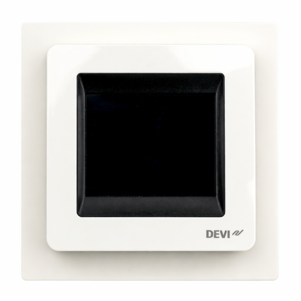 140F1064 - Thermostats, DEVIreg™ Touch Pure White, Sensor type: Room + Floor, 16 Danfoss