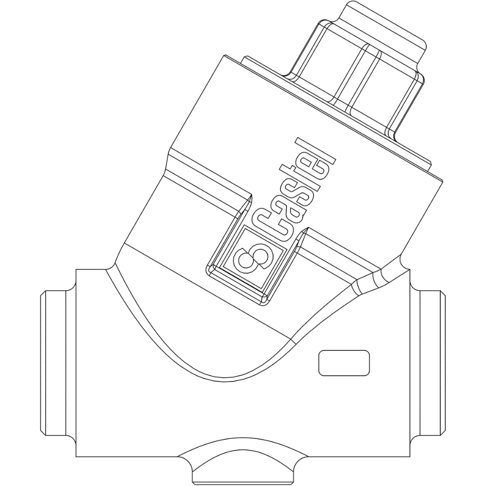 3124N/17 Check Valve | 2-1/8" ODS | Castel - Image 2