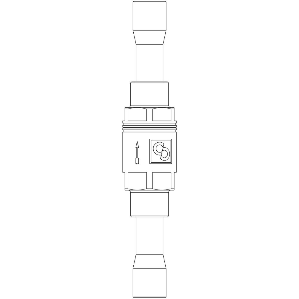3132W/3 Check Valve | 3/8" ODS | Castel - Image 2
