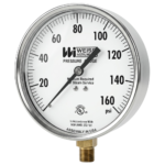 4CTS-1 Series 4.5" HVAC Pressure Gauge | Lower Mount | Weiss Instruments