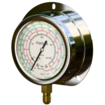 HOPG-60mm Oil Pressure Gauge 1/4" SAE | 0–250 / 0–550 psi | Bottom Connection | HARBAX