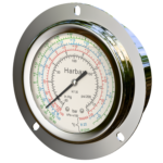 HOPG-63mm Oil Pressure Gauge 1/4" SAE | 0–250 / 0–550 psi | Back Connection | HARBAX