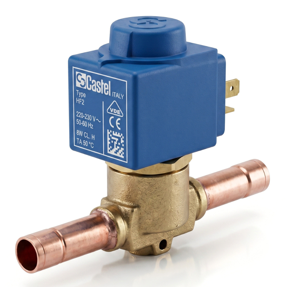 1068/4A6 Solenoid Valve | 1/2" ODS | 220–230V | Castel