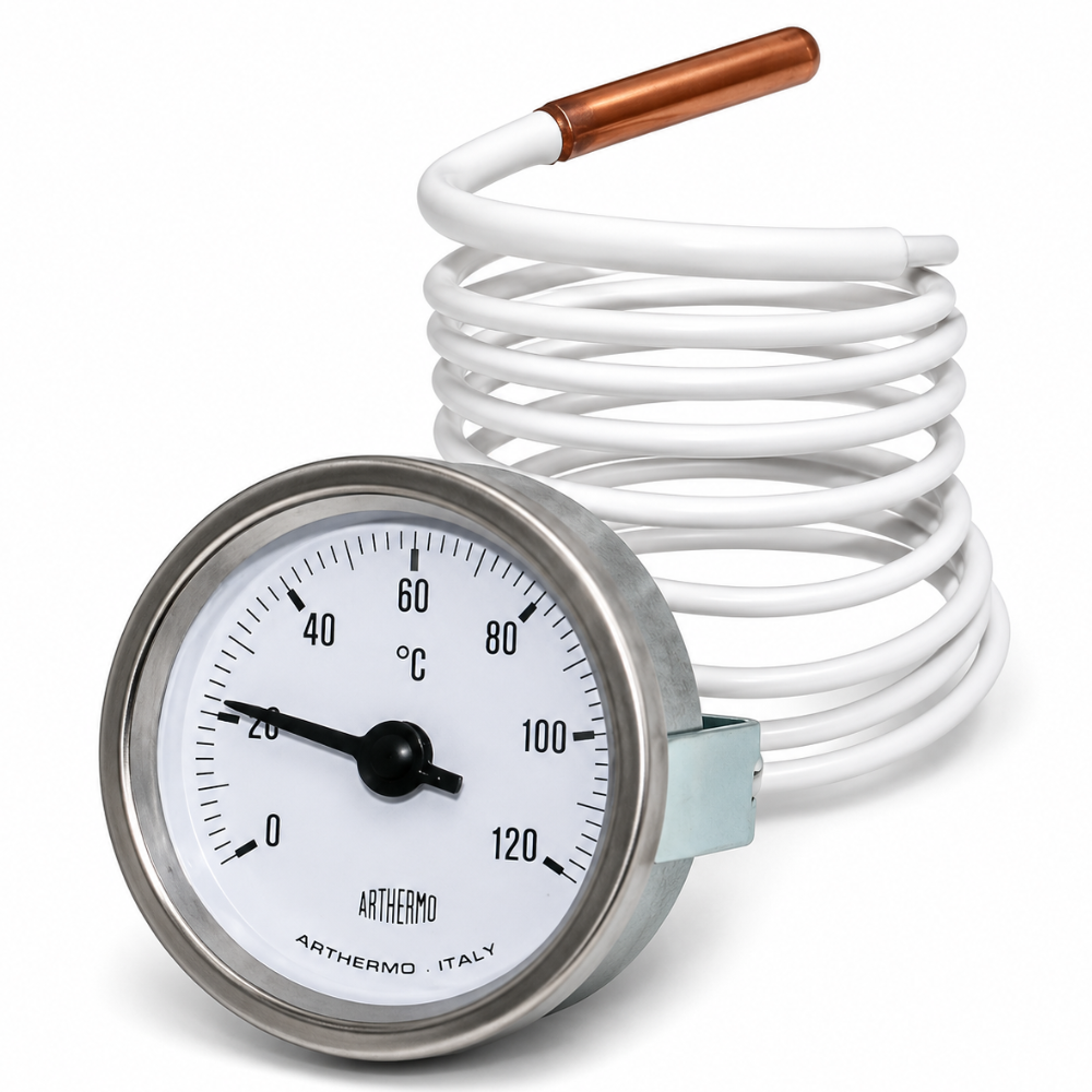 C71 Capillary Thermometer | Ø52 / Ø60 / Ø80 mm | Arthermo